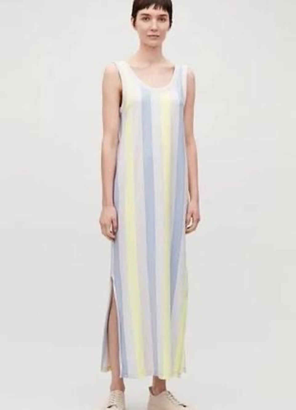 COS Striped Tank Maxi Dress Sz S